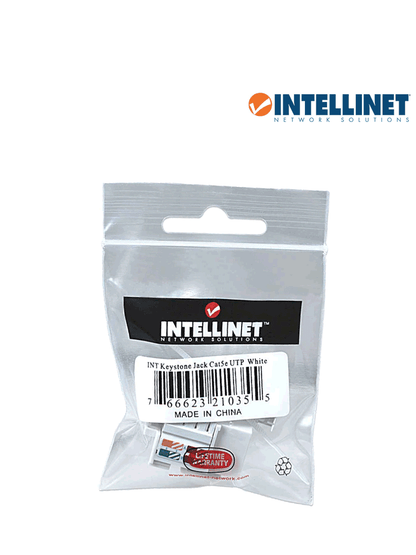 INTELLINET 210355 - JACK CAT 5e / DE IMPACTO / (KEYSTONE) / BLANCO