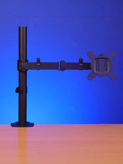 TCE LMG12NB - Soporte de Escritorio para 1 Monitor de 13 a 27 " , Carga Máxima 9Kg , VESA 75x75mm / 100x100mm / Ajuste Inclinación y Rotación