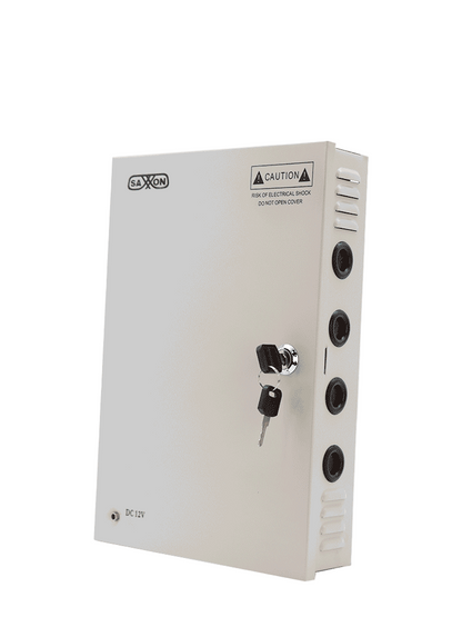 SAXXON SX20A18CH - Fuente de Poder Profesional 12 VCD / 20 Amperes / 18 Canales / 1.1 Amperes por Canal / Protección contra Sobrecargas / Led Indicador de Funcionamiento