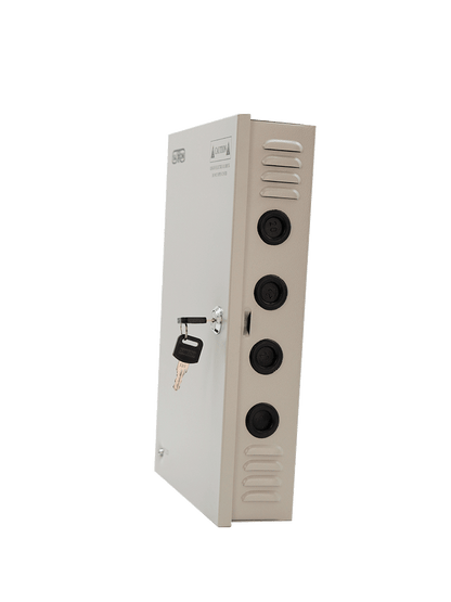 SAXXON SX20A9CH - Fuente de Poder Profesional 12 VCD / 20 Amperes / 9 Canales / 2.2 Amperes por Canal / Protección contra Sobrecargas / Led Indicador de Funcionamiento