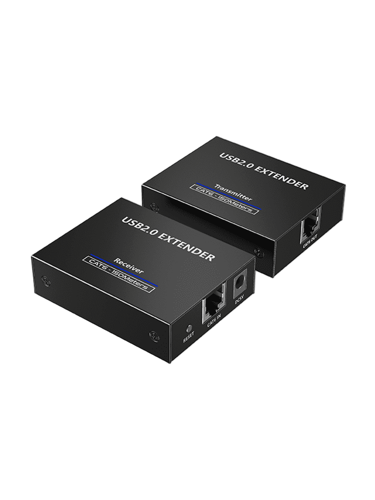 SAXXON LKV100USB - Extensor USB/ 1 Puerto USB de Entrada/ Permite Extender hasta 4 puertos USB de Salida/ Hasta 150m con cable CAT6Com patible con Windows & MAC & Linux