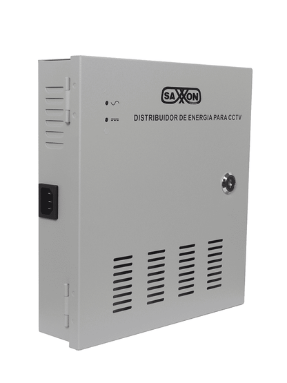 SAXXON PSU1220D18 - Fuente de 12 vcd/ 20 Amperes/ Para 18 Camaras/ 1.1 Amper por Canal/ Protección contra Sobrecargas/ Certificación UL/