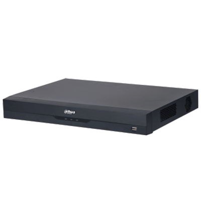 DAHUA XVR5216AN-4KL-I3 - DVR de 16 Canales 4k/ WizSense/ IA/ H.265+/ 2 Bahías de Disco Duro/ 16 Canales + 16 IP (Hasta 32 IP)/ 2 Canales de Reconocimiento Facial/ SMD Plus/ Codificación IA/  Funciones IoT&POS/ Audio Bidireccional