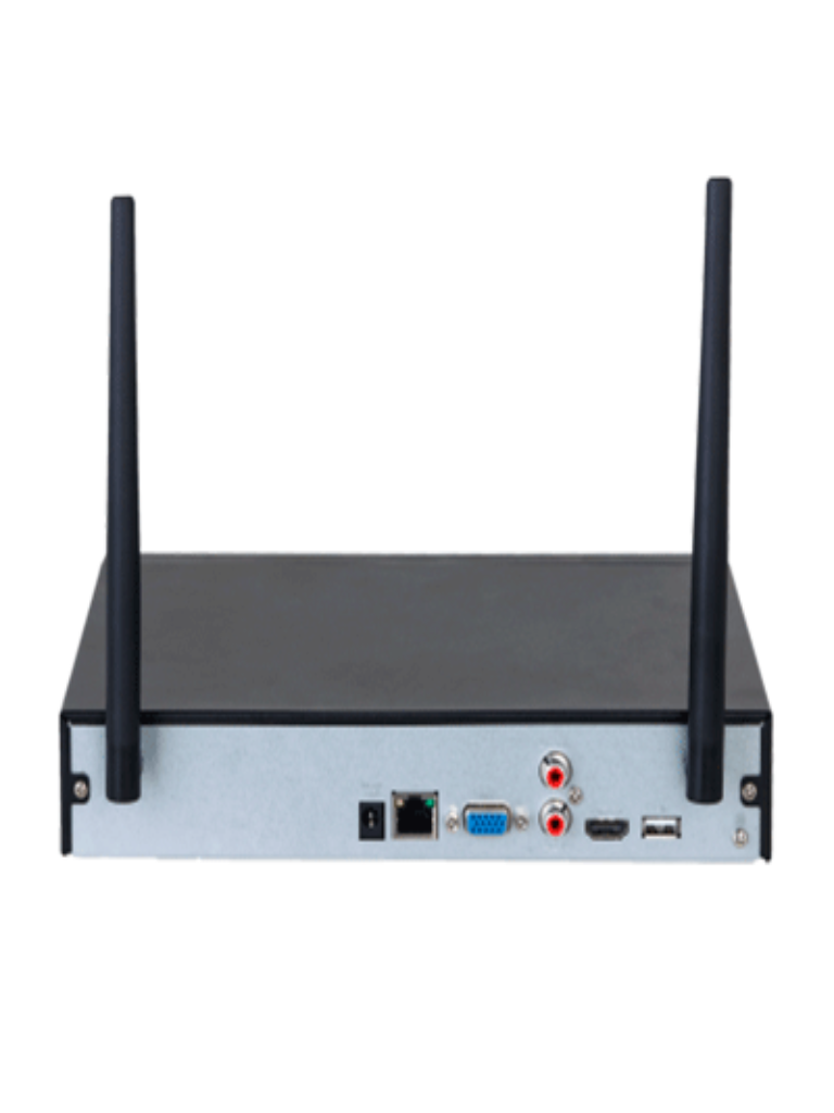 DAHUA NVR1104HS-W-S2 - NVR WiFi de 4 Megapixeles/ 4 Canales IP/ H.265/ Salidas HDMI &VGA/ 1 Bahía de Disco Duro/ 1 E&S de Audio/ Onvif/ Emparejamiento Automático con IPC WiFi de Dahua/