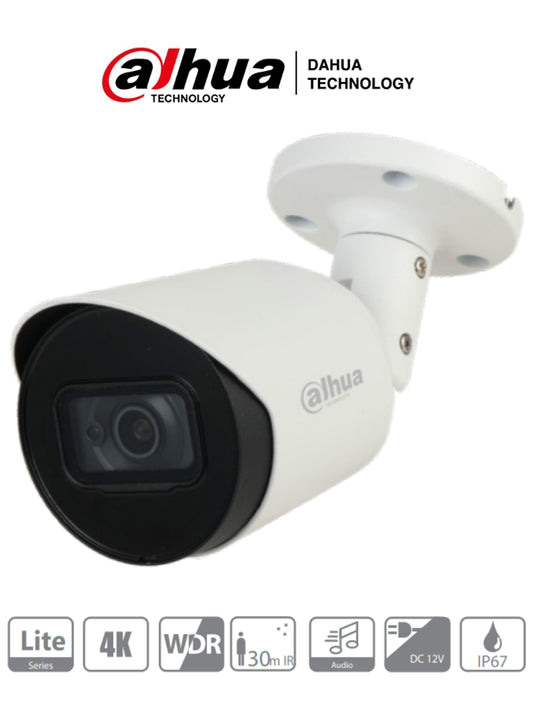 Dahua-HFW1801TA-Camara-Seguridad-Bullet-4K-8Mp-Audio-Microfono-WDR-IP67