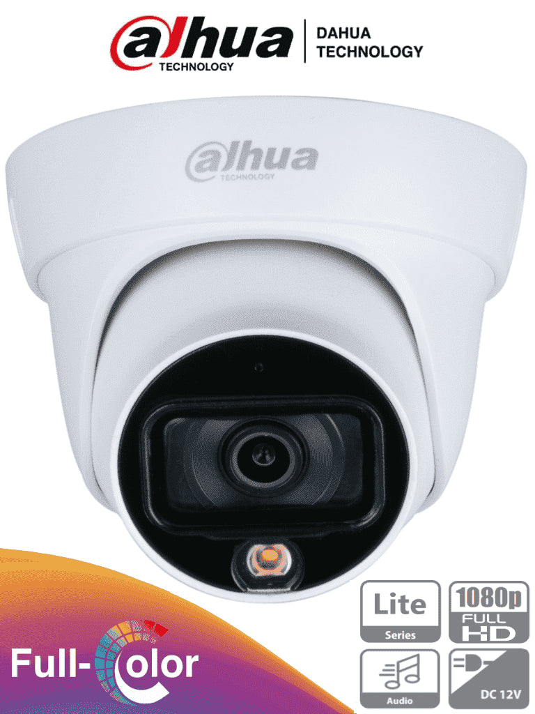 Dahua-HDW1239TLA-Camara-Seguridad-Domo-2mp-1080p-Audio-Microfono-IP67-Full-Color
