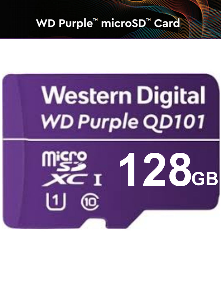 Western-WDD128G1P0C-Memoria-Micro-SD-128Gb-Purple-Morado-CCTV-Videovigilancia-Clase10