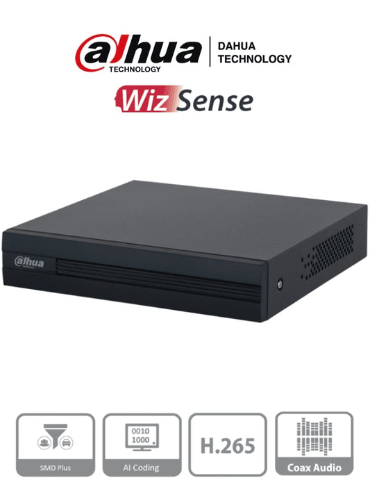 Dahua-XVR1B04-I-XVR-DVR-De-Seguridad-4-Canales-Wizsense-H265-4Ch
