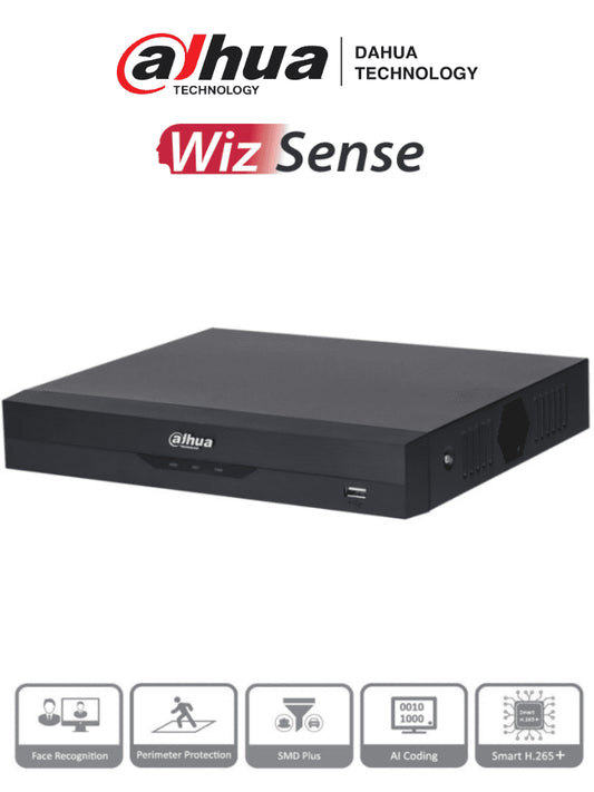 XVR5108HS-4KL-I3-4K-8Mp-Wizsense-DVR-8ch-8 Canales-H.265+-Reconocimiento-Facial
