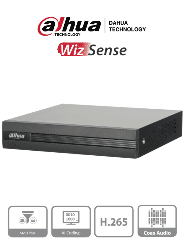 Dahua-XVR1B04H-I-XVR-DVR-4-Canales-4Ch-5Mp-Lite-Wizsense-H265