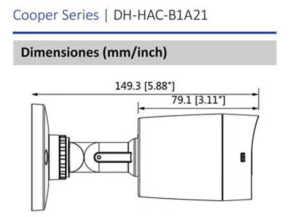 b1a21-bala-2mp-1080p-100 grados-Lente 2.8mm